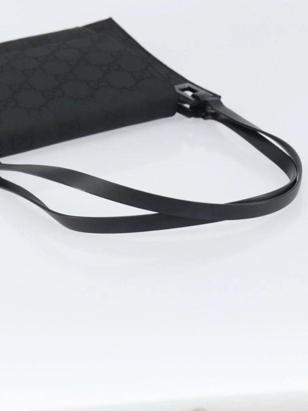GUCCI GG Canvas Shoulder Bag Nylon Black Silver 001 3068 Auth ep12737 - Picture 8 of 16